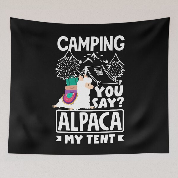 Artikelvorschau, Alpacas Mammals LLamas Camping Alpaca My Tent Funny entworfen und verkauft von ShopTheStyle.