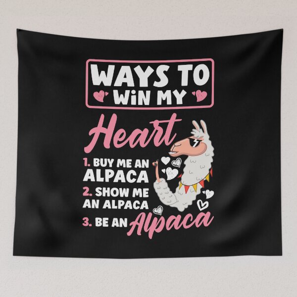 Artikelvorschau, Alpacas Mammals LLamas Alpaca Ways To Win My Heart Funny entworfen und verkauft von ShopTheStyle.
