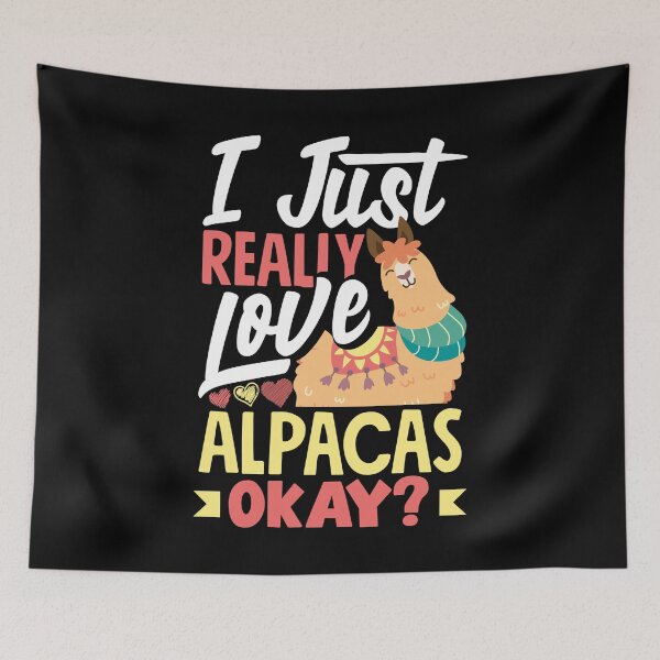 Artikelvorschau, Alpacas Mammals LLamas Alpaca I Just Really Love Alpacas Pun entworfen und verkauft von ShopTheStyle.