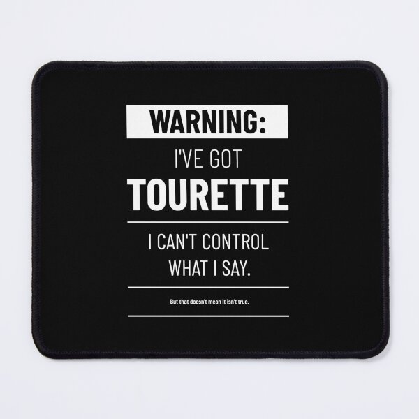 Item preview, Tourette warning T-shirt designed and sold by ShirtBricks.