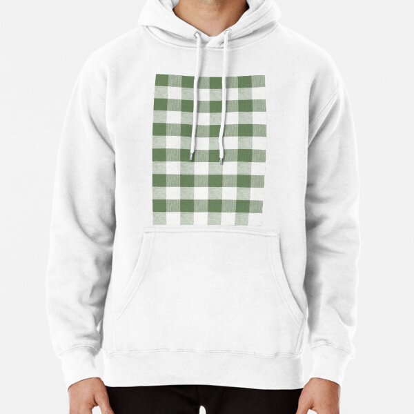 Item preview, Treetop green gingham fabric pattern designed and sold by coverinlove.