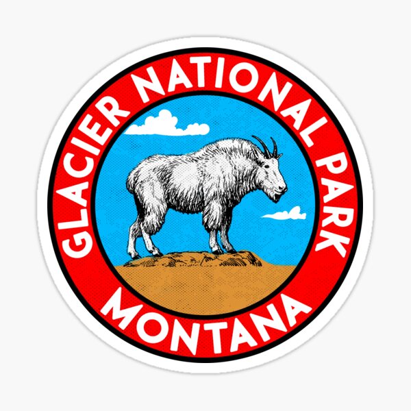 Glacier National Park Montana Mountain Goat Sticker