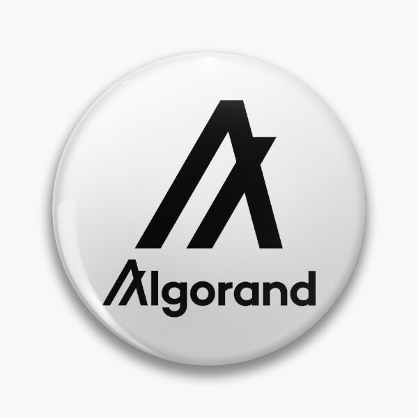 Aperçu de l'œuvre Algorand ALGO Crypto Altcoin - Logo noir vertical propre créée et vendue par CryptoMoods.