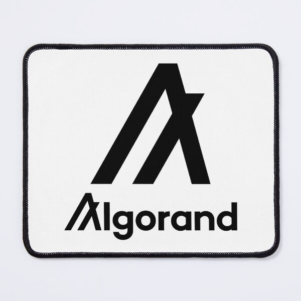 Aperçu de l'œuvre Algorand ALGO Crypto Altcoin - Logo noir vertical propre créée et vendue par CryptoMoods.