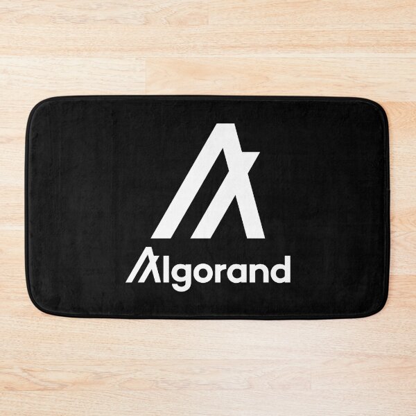 Aperçu de l'œuvre Algorand ALGO Crypto Altcoin - Logo blanc vertical propre créée et vendue par CryptoMoods.