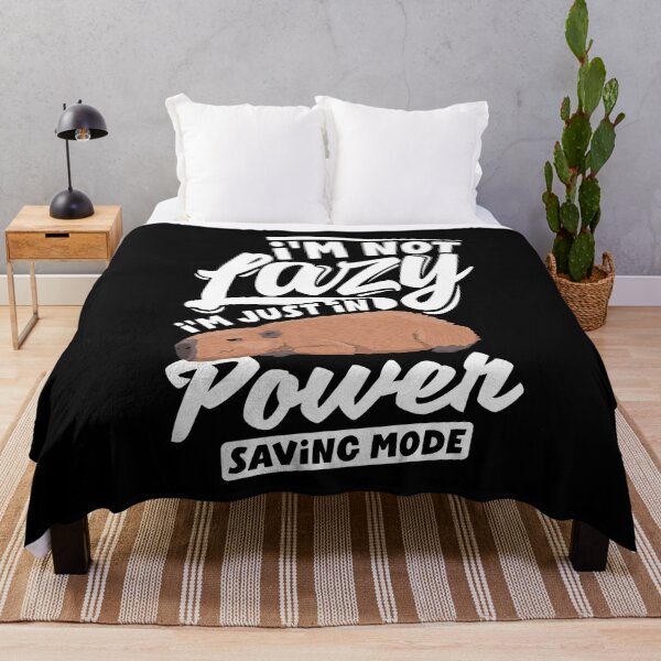 Artikelvorschau, Capybara Rodent Im Not Lazy Im Just In Power Saving Mode Pun entworfen und verkauft von ShopTheStyle.