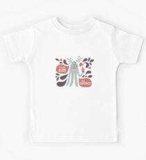 Cute and Creepy Vampire illustration...with a cupcake Kids Tee
