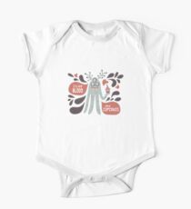 Cute and Creepy Vampire illustration...with a cupcake One Piece - Short Sleeve