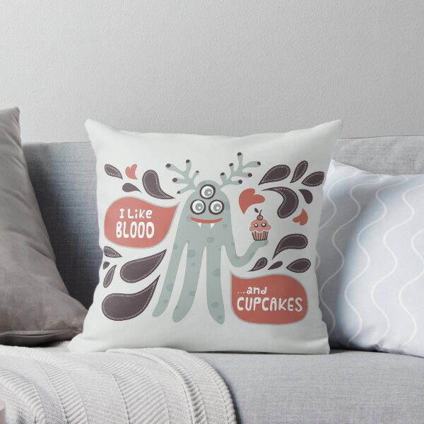 Item preview, Cute and Creepy Vampire illustration...with a cupcake designed and sold by VectoryBelle.