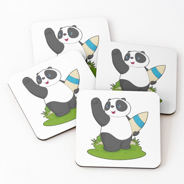 Item preview, Panda Surfer Surfboard designed and sold by Snabdesign84.