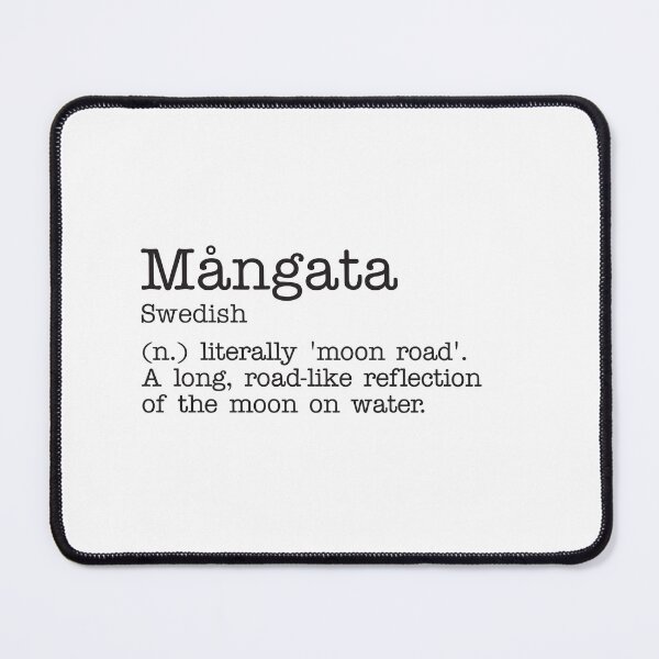 Item preview, Mångata - Beautiful Swedish Word Definition - Typewriter designed and sold by Zooone.
