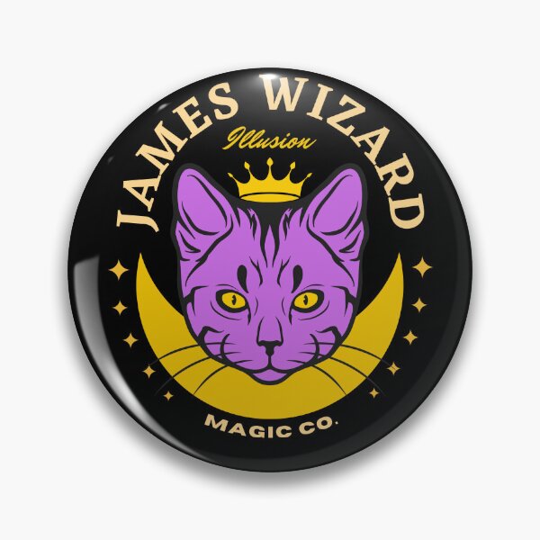 Item preview, JAMES NAME SHIRT: JAMES WIZARD PURPLE CAT MAGIC DESIGN.  designed and sold by AlexRelax.
