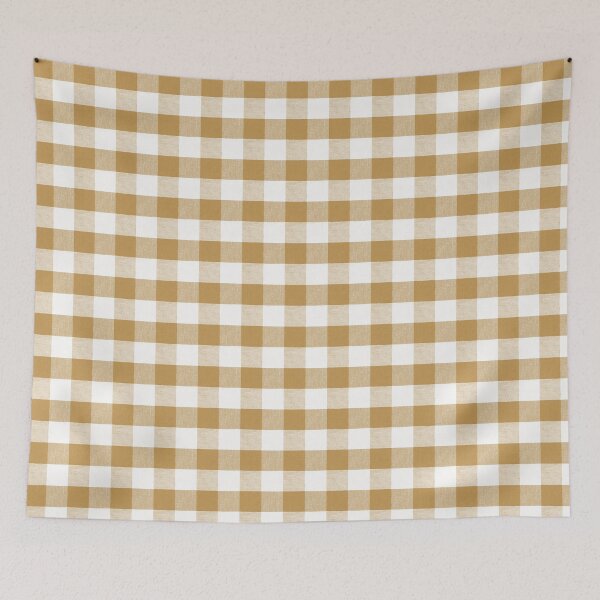 Item preview, Chai tea inspired gingham fabric pattern designed and sold by coverinlove.