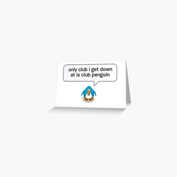Vista previa del artículo con la obra «Club Penguin», diseñado y vendido por fugufish.