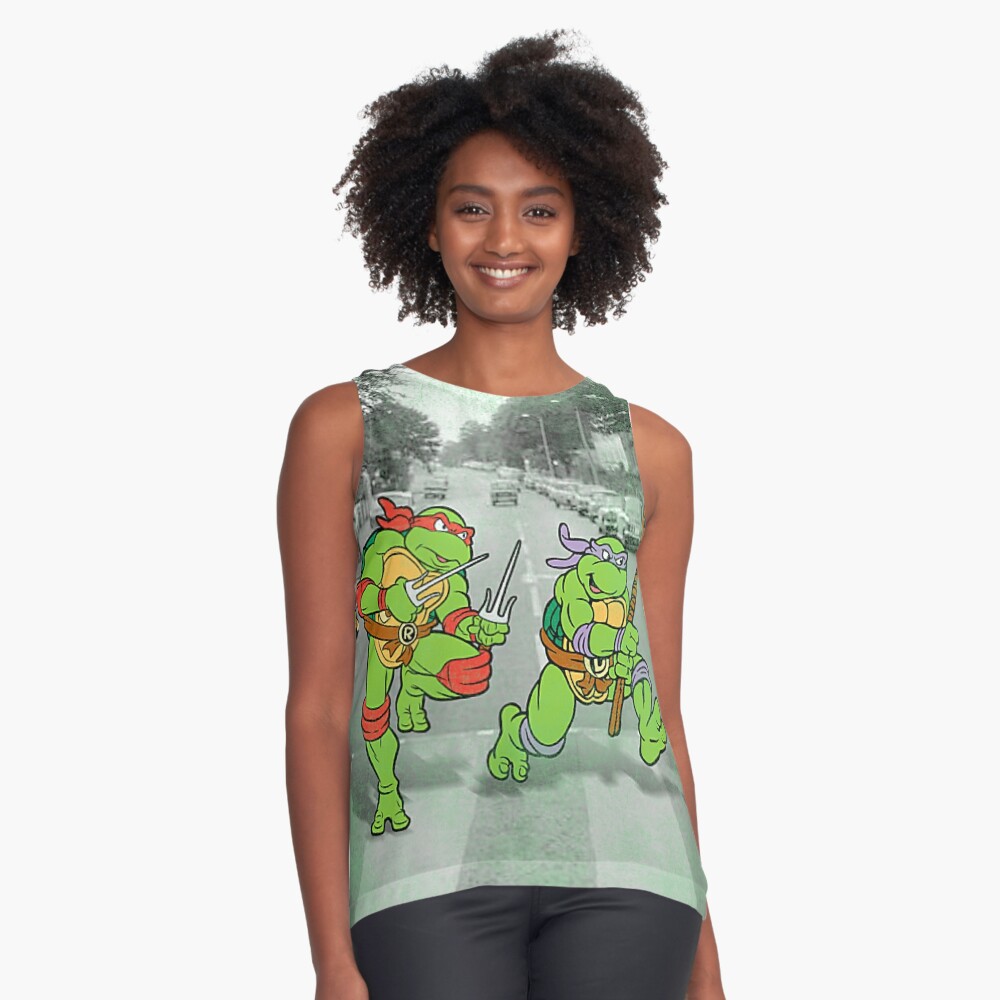 Teenage Mutant Ninja Turtles Road Crossing Parody Shirt - TeeUni