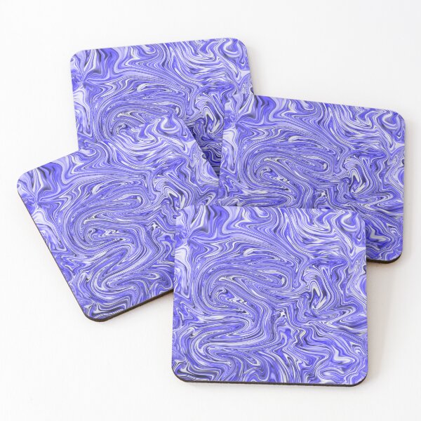 Item preview, Cool Blue liquify pattern, complex abstract art  designed and sold by Karo Art.