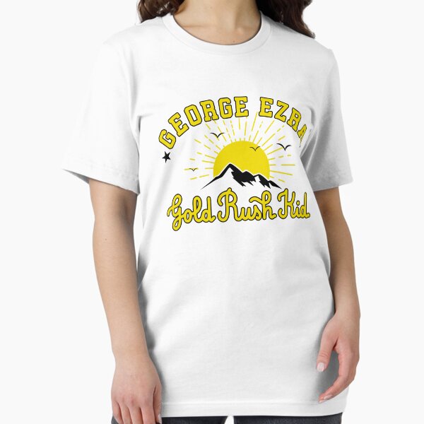 Vista previa del artículo con la obra «George Ezra Merch Gold Rush Kid Montañas», diseñado y vendido por BenRyme.