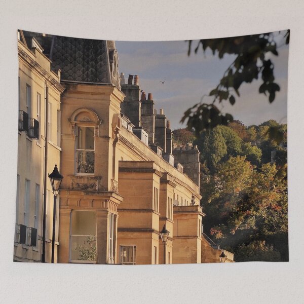 Item preview, Marlborough Buildings in the Autumn Sunlight designed and sold by Rowena Ko.