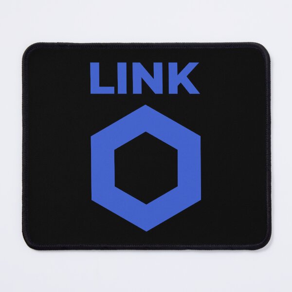 Item preview, Chainlink LINK Crypto Altcoin - Clean Vertical Blue Logo with Blue Text Logo Variant #1 designed and sold by CryptoMoods.