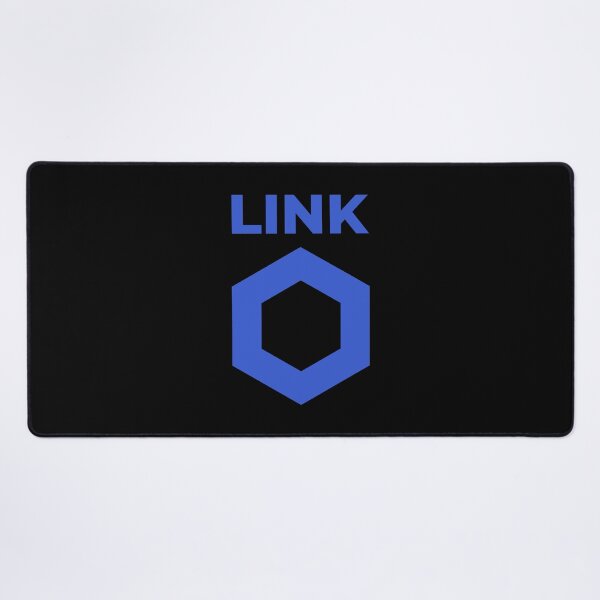 Item preview, Chainlink LINK Crypto Altcoin - Clean Vertical Blue Logo with Blue Text Logo Variant #1 designed and sold by CryptoMoods.