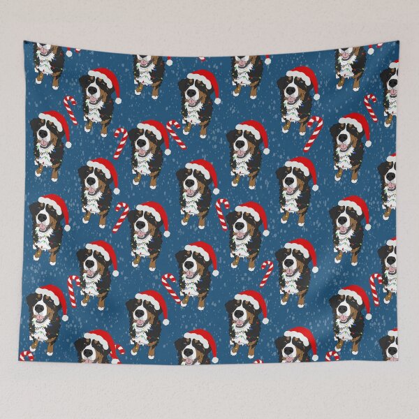 Item preview, Christmas Bernese Mountain Dog Blue designed and sold by KantstandyaC.