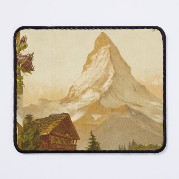 Item preview, Zermatt Matterhorn Vintage Switzerland Poster Vintage Swiss designed and sold by cutesy.
