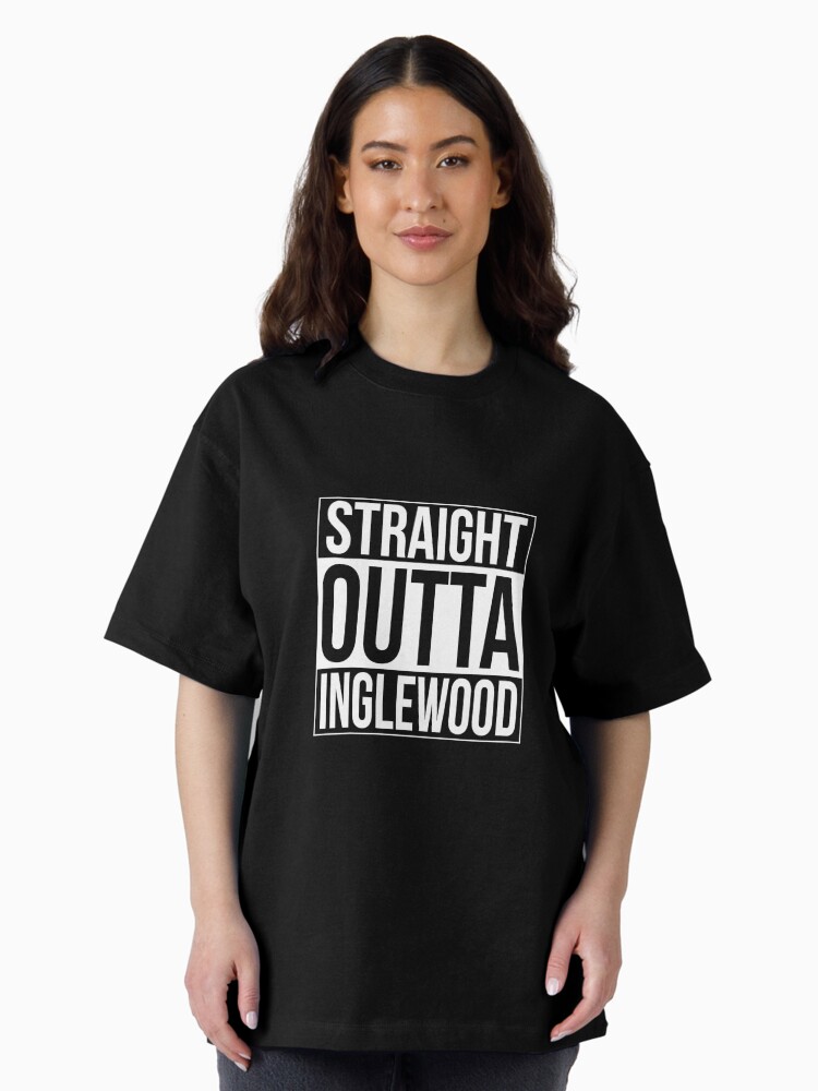 Thumbnail 2 of 7, Oversized T-Shirt, Straight Outta Inglewood designed and sold by heeheetees.