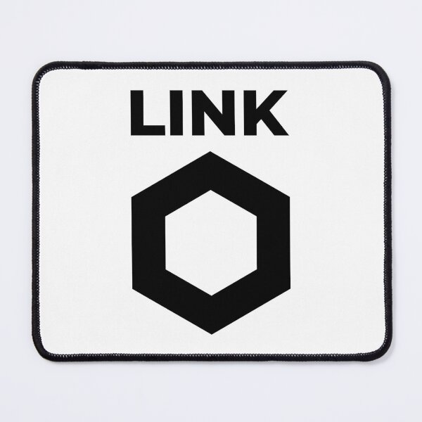 Item preview, Chainlink LINK Crypto Altcoin - Clean Vertical Black Logo with Black Text Logo Variant #1 designed and sold by CryptoMoods.