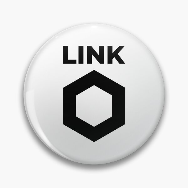Item preview, Chainlink LINK Crypto Altcoin - Clean Vertical Black Logo with Black Text Logo Variant #1 designed and sold by CryptoMoods.