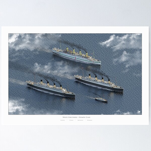 Item preview, Ocean Liners - White Star Line - Olympic Class designed and sold by Historical Ocean Liners.