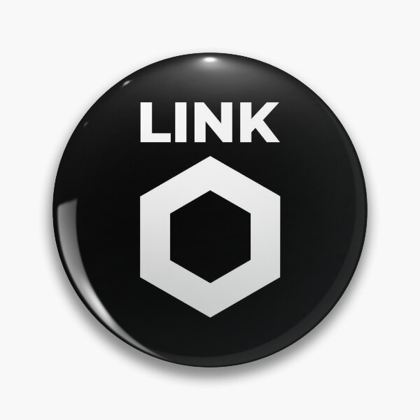 Item preview, Chainlink LINK Crypto Altcoin - Clean Vertical White Logo with White Text Logo Variant #1 designed and sold by CryptoMoods.