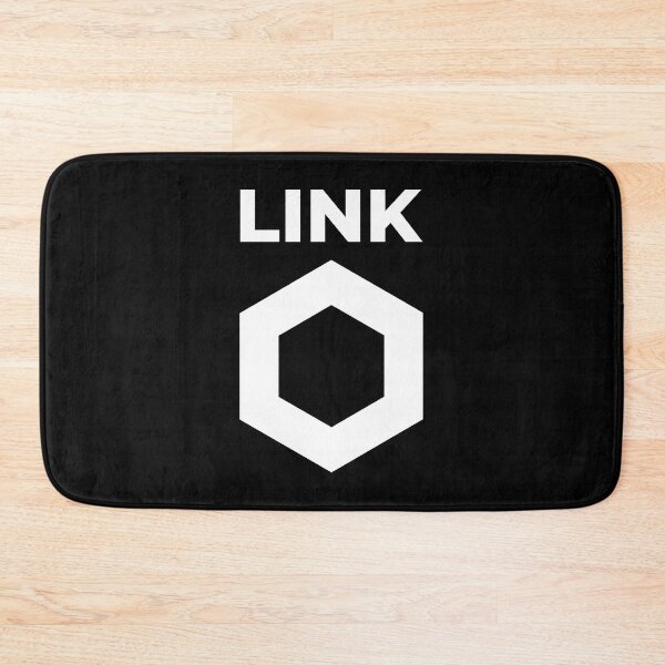 Item preview, Chainlink LINK Crypto Altcoin - Clean Vertical White Logo with White Text Logo Variant #1 designed and sold by CryptoMoods.