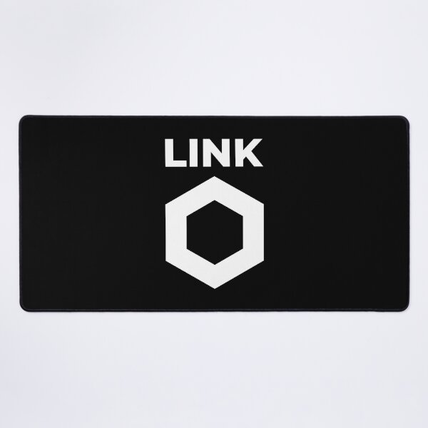 Item preview, Chainlink LINK Crypto Altcoin - Clean Vertical White Logo with White Text Logo Variant #1 designed and sold by CryptoMoods.