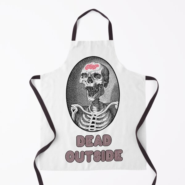 Item preview, 'Dead Outside' Skull Design - Retro Illustration Design for T-shirts, mugs, phone cases and other accessories designed and sold by Ridiculam Toga.