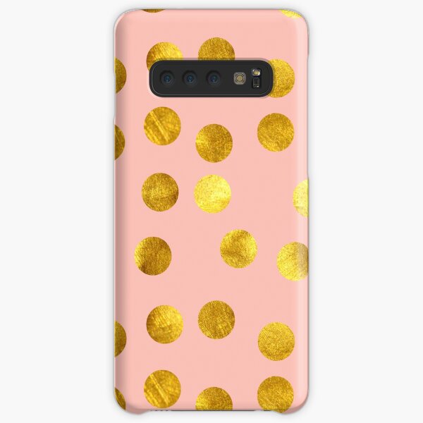 Gold and pink dots Samsung Galaxy Snap Case