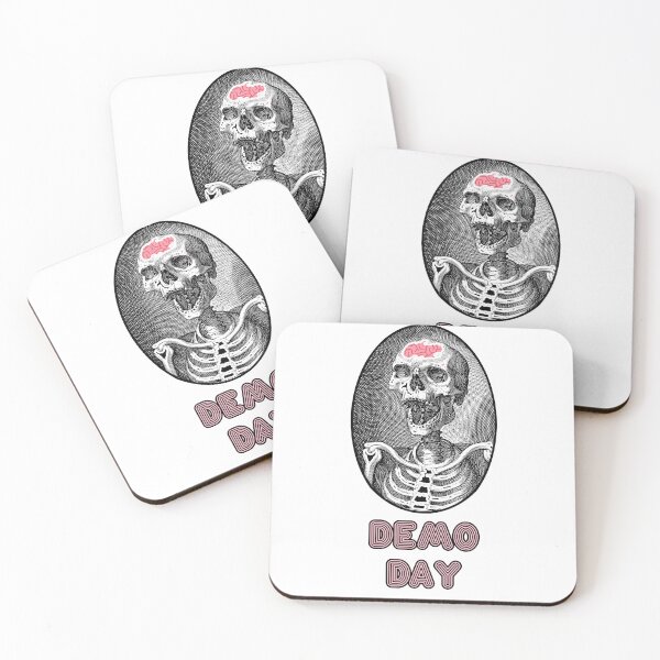 Item preview, 'Demo Day' Skull Design - Retro Illustration Design for T-shirts, mugs, phone cases and other accessories designed and sold by Ridiculam Toga.