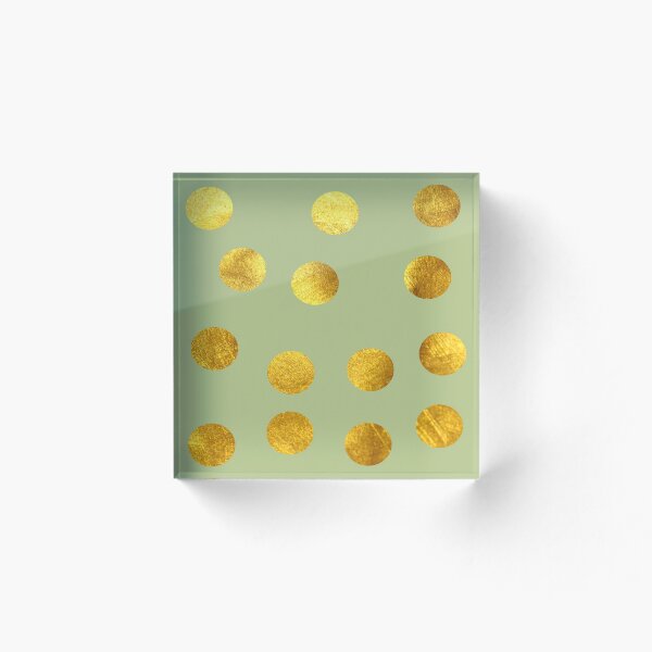 Item preview, Gold polka dot green designed and sold by susycosta.