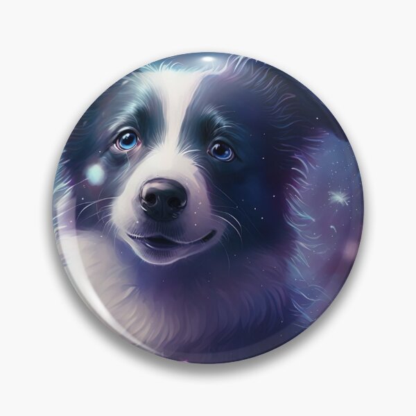 Item preview, border collie pup space designed and sold by Jenslemmens.