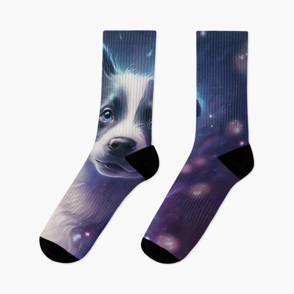 Item preview, border collie pup space designed and sold by Jenslemmens.