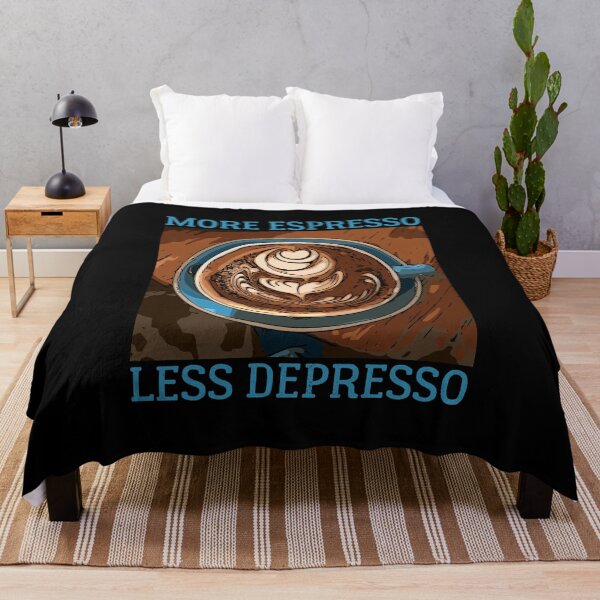 Item preview, More Espresso Less Depresso - COFFE ADDICT  designed and sold by Raiko-art.