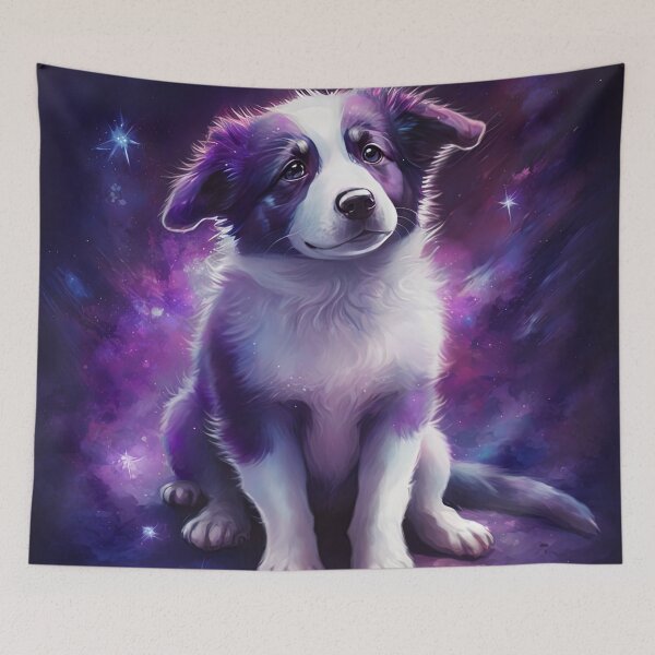 Item preview, border collie pup space designed and sold by Jenslemmens.