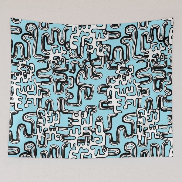Item preview, A Maze Ing Black and White Tangle Transparent Background designed and sold by Heatherian.
