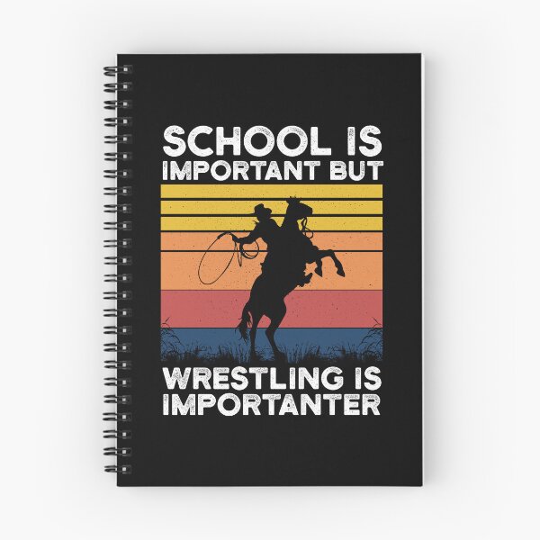 Item preview, School is Important But Steer Wrestling is Importanter designed and sold by Plutshop.