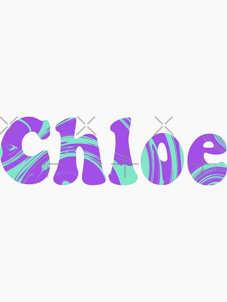 Chloe Name Sticker For Sale By Teknoshop Redbubble 3566