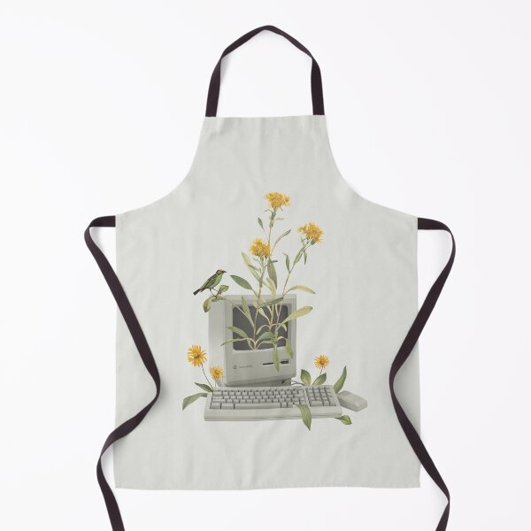 Item preview, Minimal collage floral vintage computer designed and sold by Frida Floral Studio.
