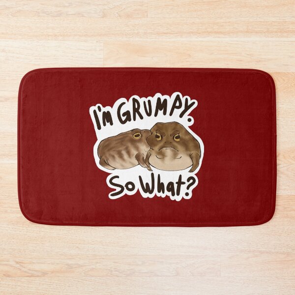 Item preview, " I'm grumpy. So what ? " - Grumpy Frog & Toad designed and sold by RhaioonArt.