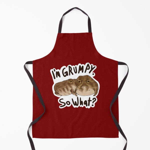 Item preview, " I'm grumpy. So what ? " - Grumpy Frog & Toad designed and sold by RhaioonArt.