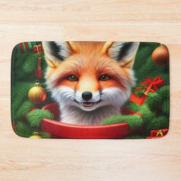 Item preview, Christmas Fox In A Pot designed and sold by ZenEverAI.