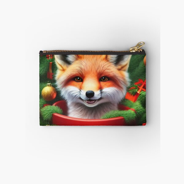 Item preview, Christmas Fox In A Pot designed and sold by ZenEverAI.