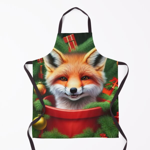 Item preview, Christmas Fox In A Pot designed and sold by ZenEverAI.